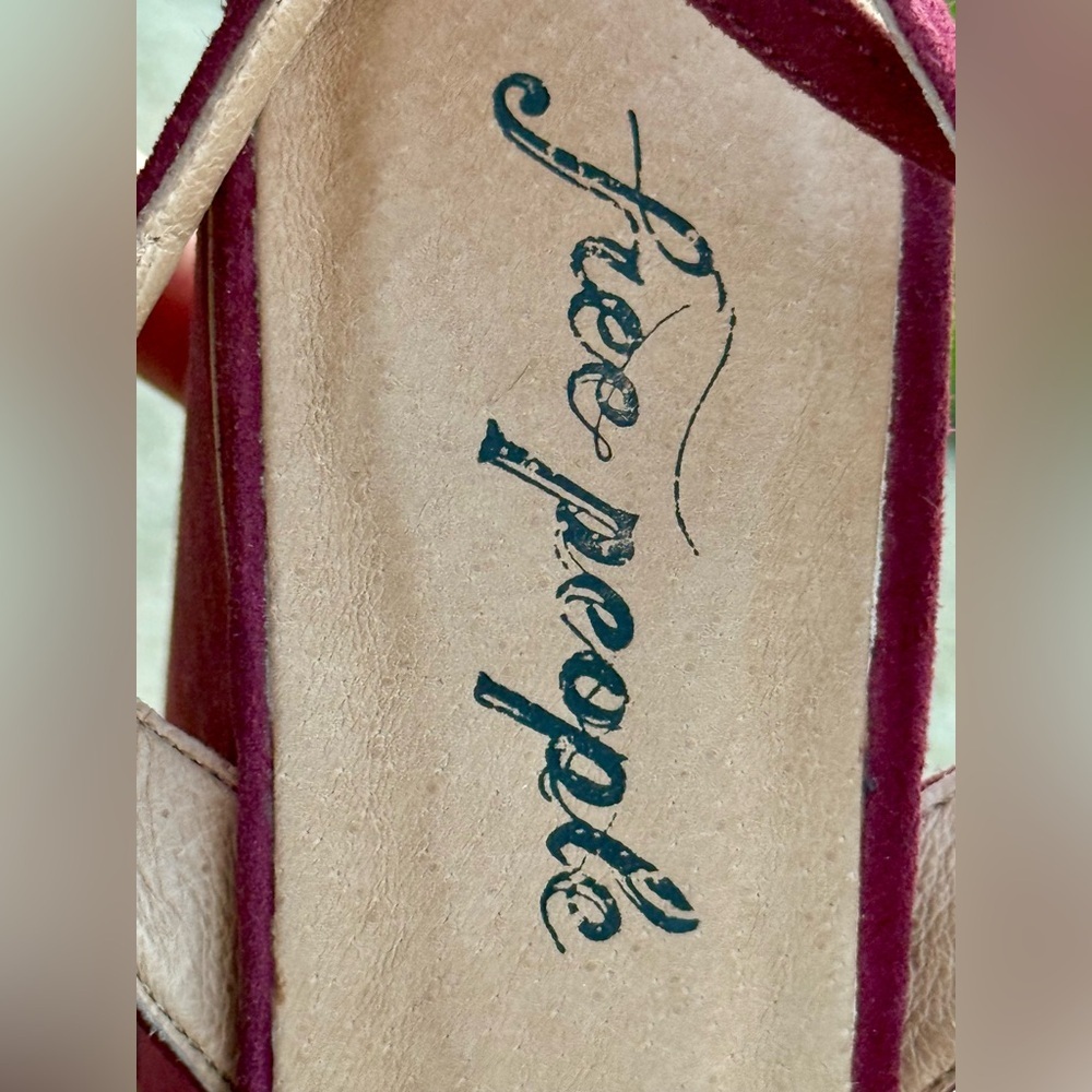 ⛵️Free People Velvet Remi Double Strap Platform Heels - Picture 5 of 16